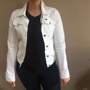 RCVA Large White Jean Jacket